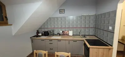 Kuchnia lub aneks kuchenny w obiekcie Agroturystyka Kalinowe Ranczo