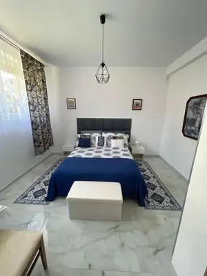 Łóżko lub łóżka w pokoju w obiekcie Apartament Mechnice koło Opola
