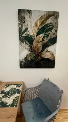 Część wypoczynkowa w obiekcie Green Leaf Studio