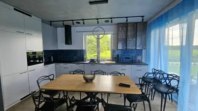 Kuchnia lub aneks kuchenny w obiekcie Oaza Brzozowa