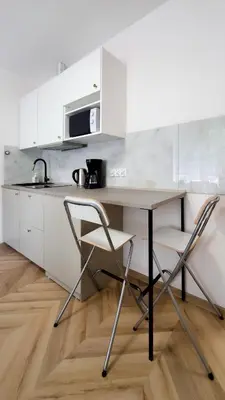 Kuchnia lub aneks kuchenny w obiekcie Cozy Apartment Pawlowa