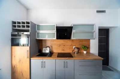Kuchnia lub aneks kuchenny w obiekcie Apartament pod Zamkiem Książ 