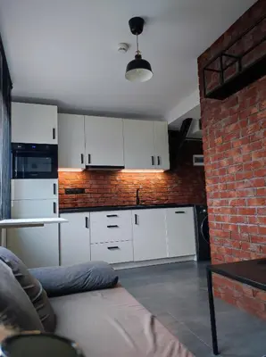 Kuchnia lub aneks kuchenny w obiekcie Ceglany Apartament Kościuszki 133