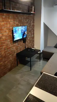 Telewizja i/lub zestaw kina domowego w obiekcie Ceglany Apartament Kościuszki 133