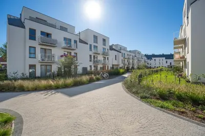 Budynek, w którym mieści się apartament