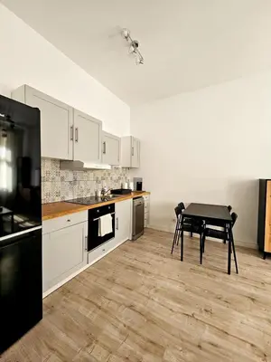 Kuchnia lub aneks kuchenny w obiekcie Justinrent 4