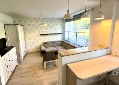 Telewizja i/lub zestaw kina domowego w obiekcie Apartament COMFORT Centrum 2