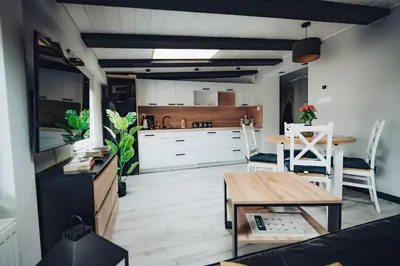 Kuchnia lub aneks kuchenny w obiekcie Orlicka Górka