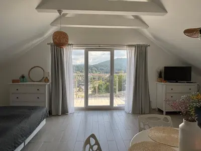 Telewizja i/lub zestaw kina domowego w obiekcie Apartament Czarna Góra - Stubai 41