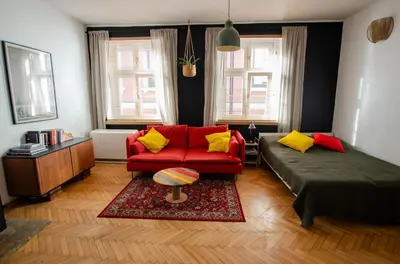 Część wypoczynkowa w obiekcie Studio na Średniej - Gliwice Old Town Studio Flat