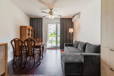 Część wypoczynkowa w obiekcie RentPlanet - Apartament Piękna z tarasem