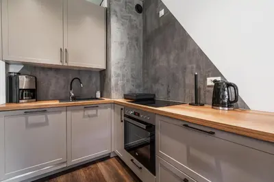 Kuchnia lub aneks kuchenny w obiekcie RentPlanet - Apartament Piękna z tarasem