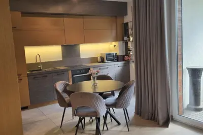 Kuchnia lub aneks kuchenny w obiekcie Apartament Wenecja z ogródkiem,parking