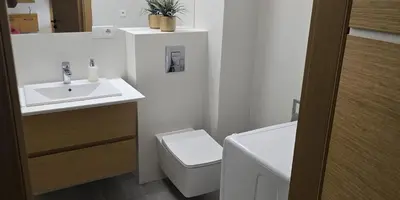 Łazienka w obiekcie Apartament Wenecja z ogródkiem,parking