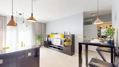 Plan piętra w obiekcie Golden Hour Rose - Kurkowa 14 Residence