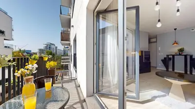 Plan piętra w obiekcie Golden Hour Rose - Kurkowa 14 Residence