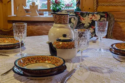 Napoje w obiekcie Domek LAVENDA z widokiem na rzekę - Basen, Jacuzzi, Sauna - Magiczny ogród - 0,5ha prywatnej przestrzeni