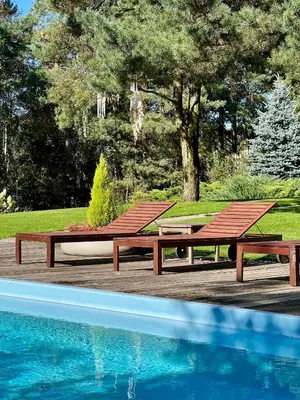 Basen w obiekcie Domek LAVENDA z widokiem na rzekę - Basen, Jacuzzi, Sauna - Magiczny ogród - 0,5ha prywatnej przestrzeni lub w pobliżu