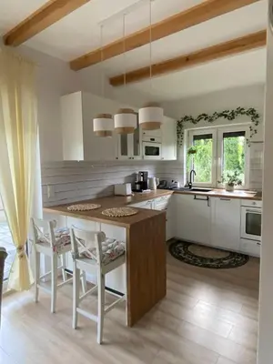 Kuchnia lub aneks kuchenny w obiekcie Domek na Skale - Apartament B ze strefą SPA