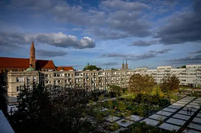 Budynek, w którym mieści się apartament