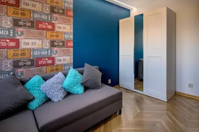 Część wypoczynkowa w obiekcie RentPlanet - Apartament plac Nowy Targ