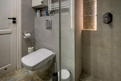 Łazienka w obiekcie RentPlanet - Apartament plac Nowy Targ