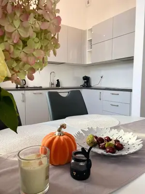 Kuchnia lub aneks kuchenny w obiekcie Apartament Rezydencja Worcella by Apartamenty na dni Wrocław
