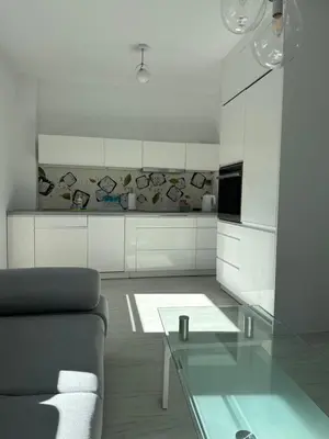 Część wypoczynkowa w obiekcie Spoko Apartament przy deptaku