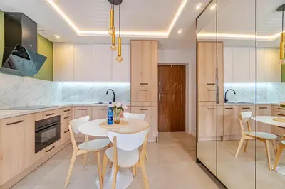 Kuchnia lub aneks kuchenny w obiekcie Apartament Centrum Strzelce PW INVEST HOME