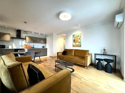 Część wypoczynkowa w obiekcie Madalińskiego Apt 25 - Balcony & Lift - 700m Main Station