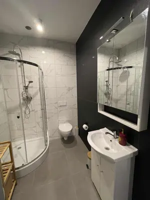 Łazienka w obiekcie Apartament 11 Wolności