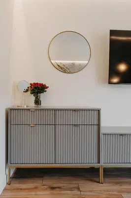 Telewizja i/lub zestaw kina domowego w obiekcie Witolda - luksusowy apartament w centrum - Fair Rentals