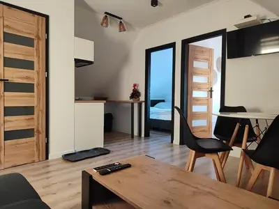 Kuchnia lub aneks kuchenny w obiekcie Apartment pod Sysunia