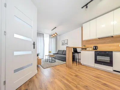 Kuchnia lub aneks kuchenny w obiekcie Artemskiej Comfort Apartment by BookingHost