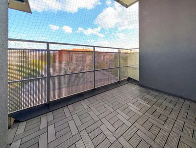 Balkon lub taras w obiekcie Szczepin Homely Apartment by BookingHost