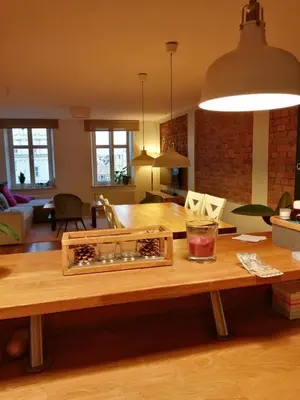 Część wypoczynkowa w obiekcie Apartament w 