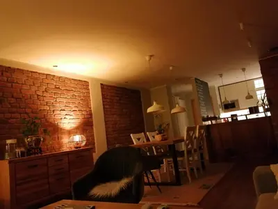 Kuchnia lub aneks kuchenny w obiekcie Apartament w 