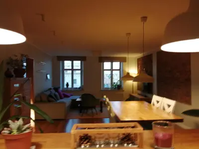 Część wypoczynkowa w obiekcie Apartament w 