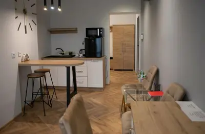 Kuchnia lub aneks kuchenny w obiekcie Hotel Piast