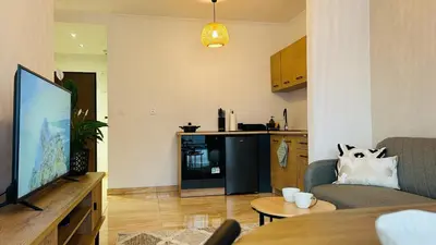 Kuchnia lub aneks kuchenny w obiekcie Apartament Słoneczny 16