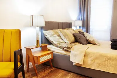 Część wypoczynkowa w obiekcie Cybulskiego 11 - Pokoje - Rooms, 24h self check-in