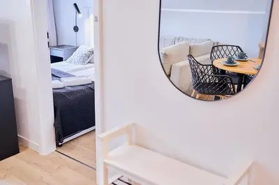 Łóżko lub łóżka w pokoju w obiekcie LAGUNA Apartament Polanica Residence 63-SPA