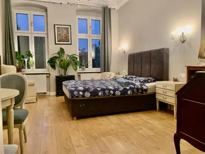 Część wypoczynkowa w obiekcie Spacious 3BR Apartment 2 Bathrooms Nadodrze City Center