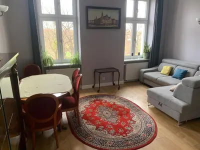 Część wypoczynkowa w obiekcie Spacious 3BR Apartment 2 Bathrooms Nadodrze City Center