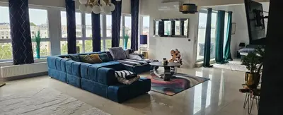 Część wypoczynkowa w obiekcie Luxury Penthouse near Centre of Wrocław