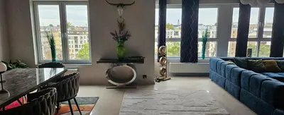 Część wypoczynkowa w obiekcie Luxury Penthouse near Centre of Wrocław