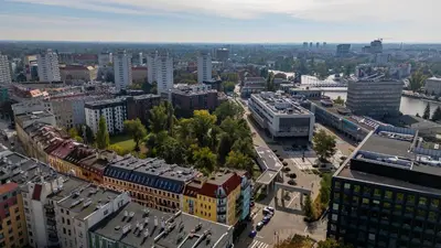 Widok na miasto Wrocław z tego apartamentu