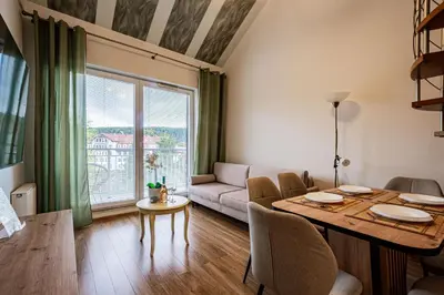 Część wypoczynkowa w obiekcie Vacation Club - Aleja Zwycięzców 3 Apartament 34