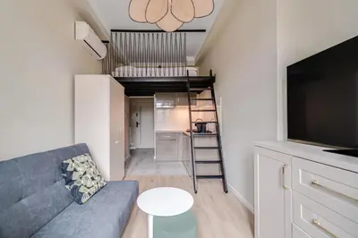 Telewizja i/lub zestaw kina domowego w obiekcie Traugutta 60 by Homeprime