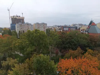 Widok na miasto Wrocław z tego apartamentu